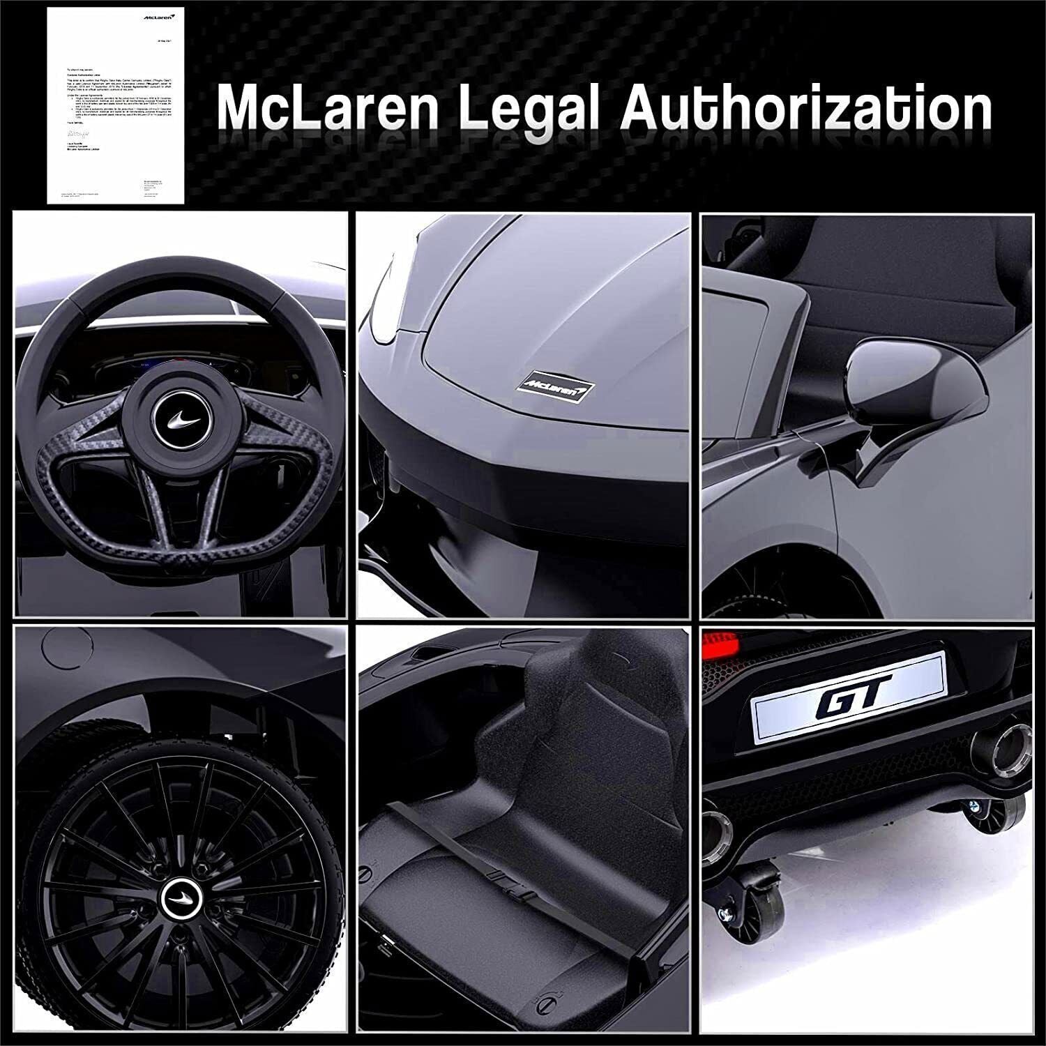 Electric Kids Ride On Sports Car with LED Lights - Perfect Gift for Kids (12V Battery Powered)
