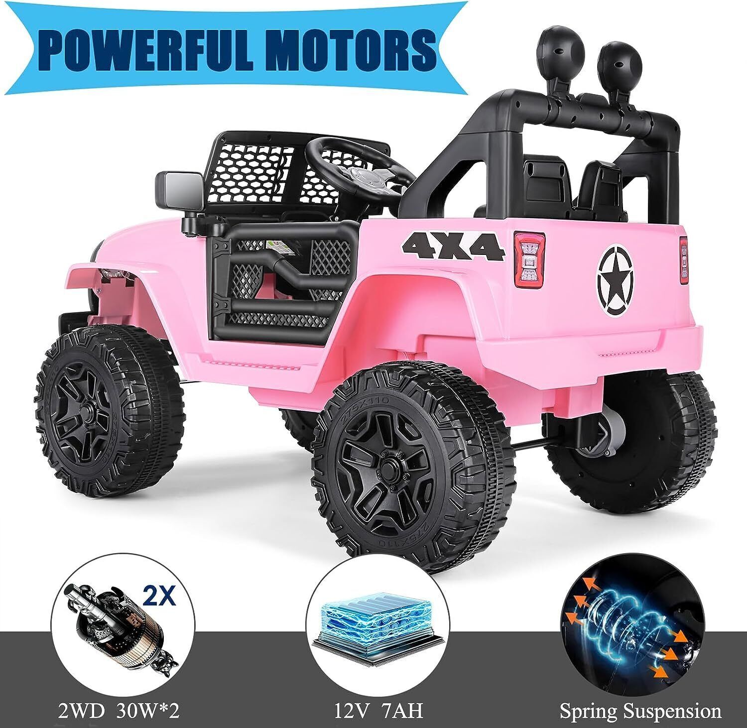 Electric Lamborghini Ride-On Car for Kids with Remote Control - 24/12V Truck Toy