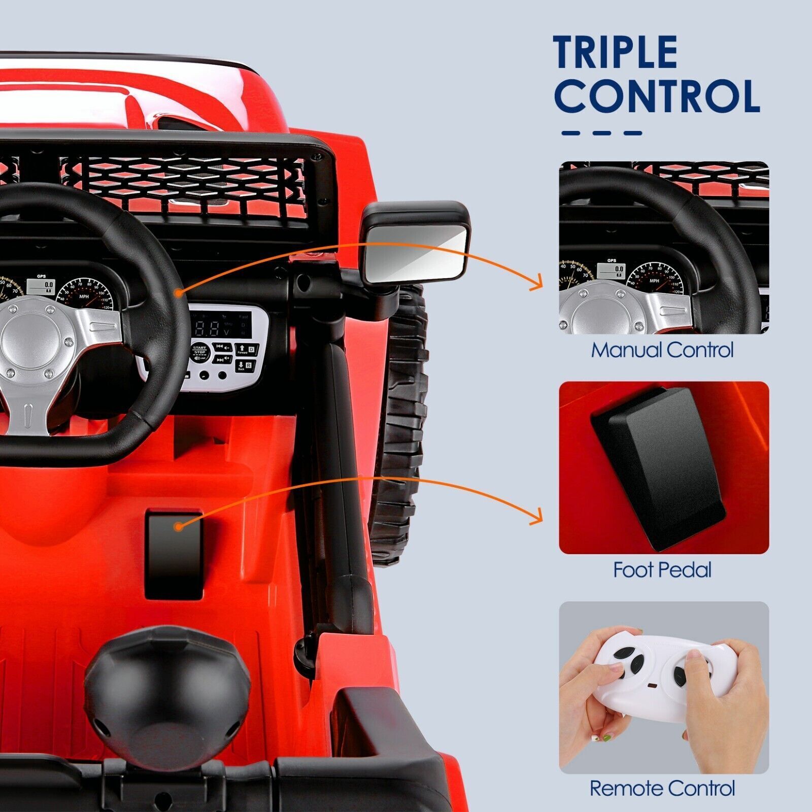 Electric Lamborghini Ride-On Car for Kids with Remote Control - 24/12V Truck Toy