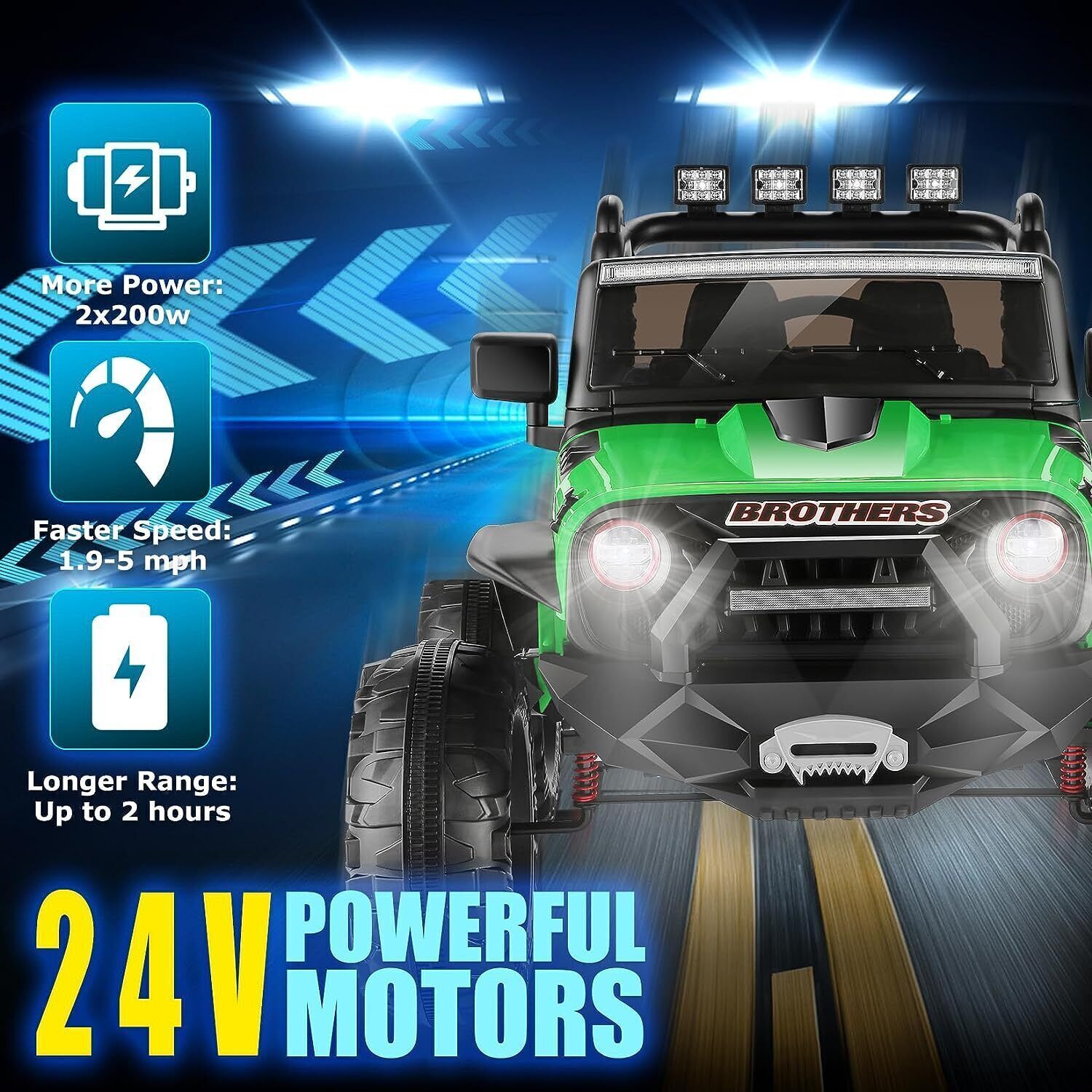 Electric Lamborghini Ride-On Car for Kids with Remote Control - 24/12V Truck Toy