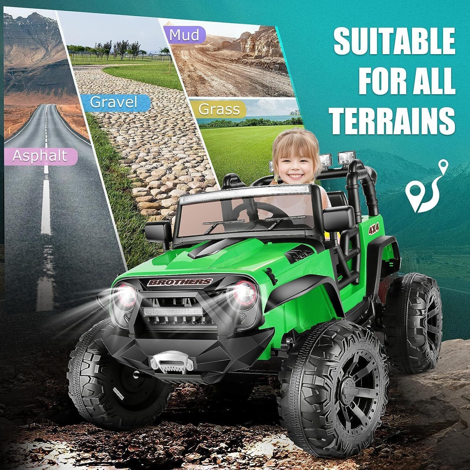 Electric Lamborghini Ride-On Car for Kids with Remote Control - 24/12V Truck Toy