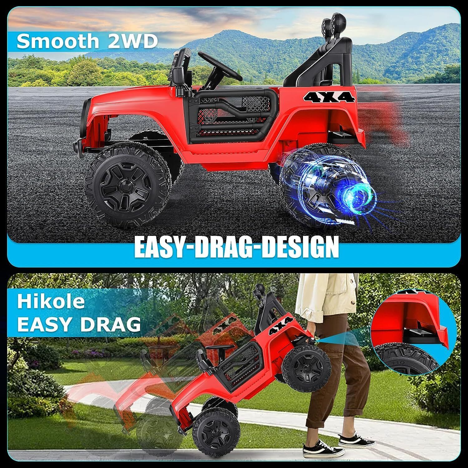 Remote Control Lamborghini Electric Car for Kids - 24/12V Ride-On Truck