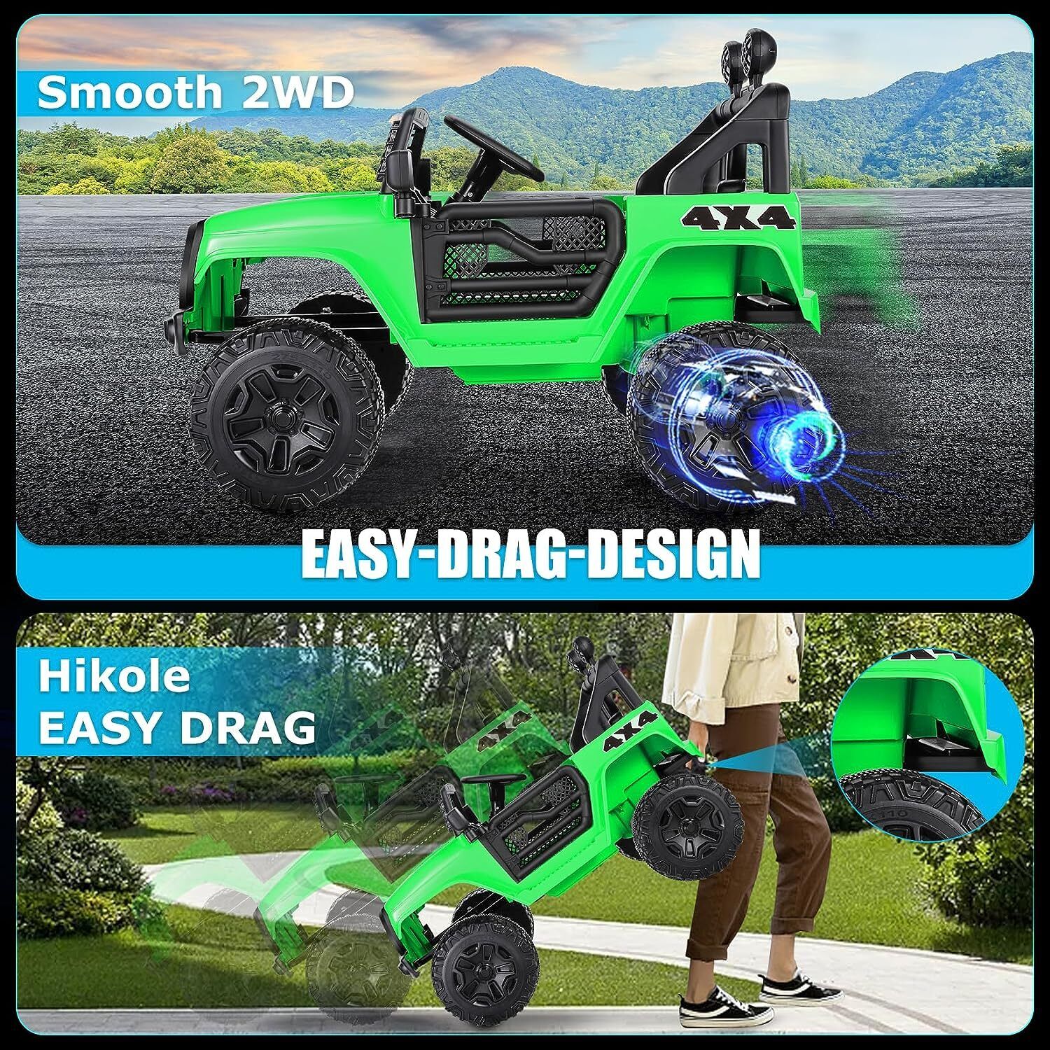 Remote Control Lamborghini Electric Car for Kids - 24/12V Ride-On Truck