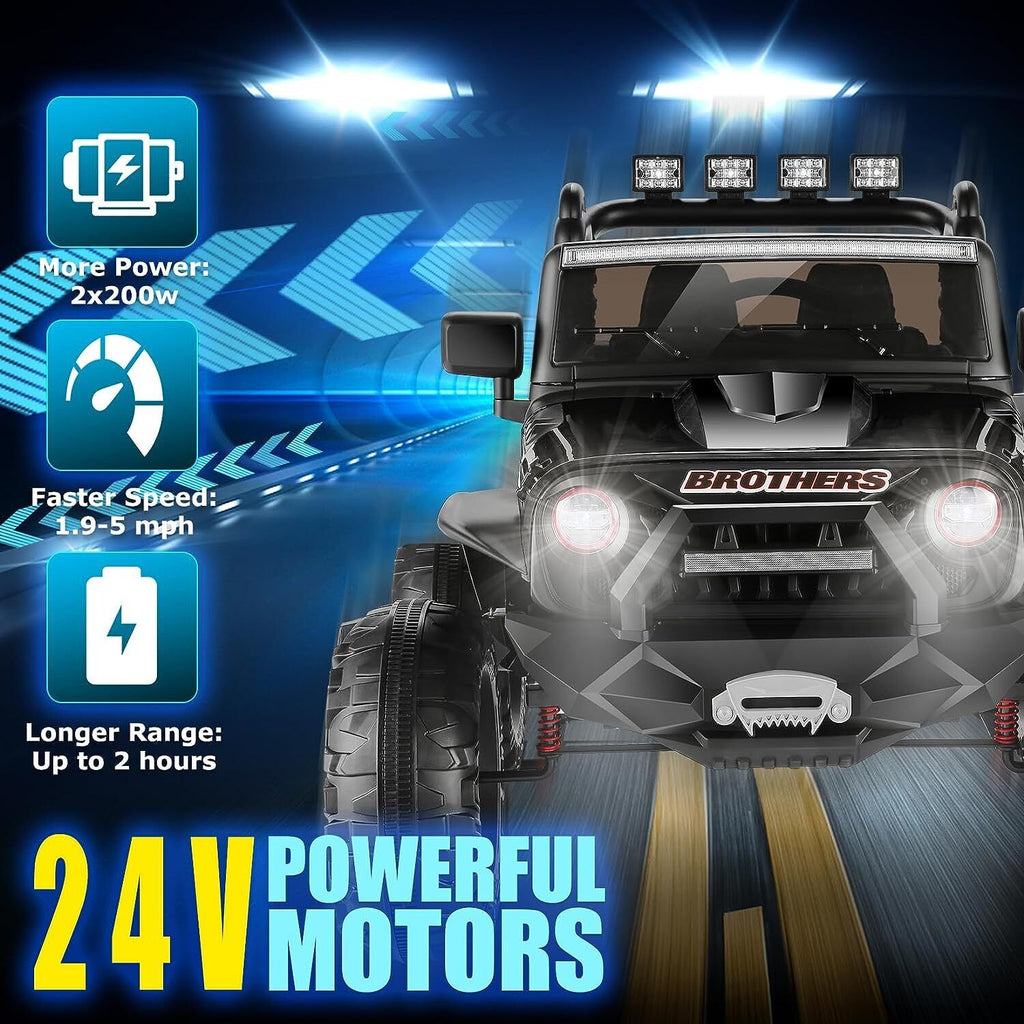 Remote Control Lamborghini Electric Car for Kids - 24/12V Ride-On Truck