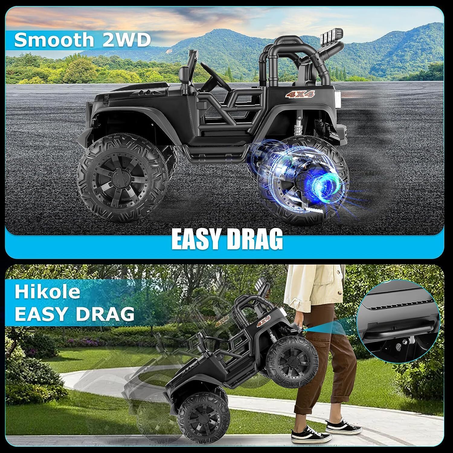 Remote Control Lamborghini Electric Car for Kids - 24/12V Ride-On Truck