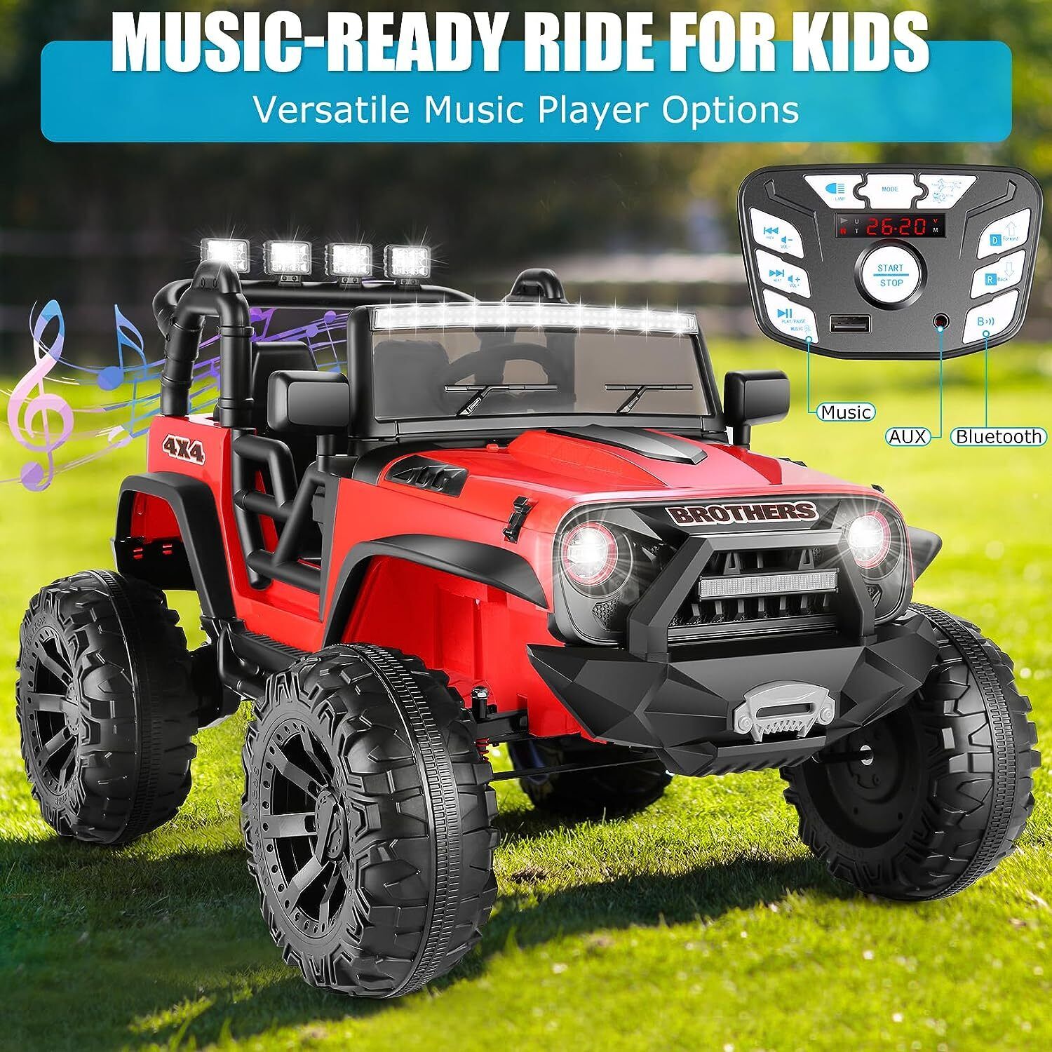 Remote Control Lamborghini Electric Car for Kids - 24/12V Ride-On Truck