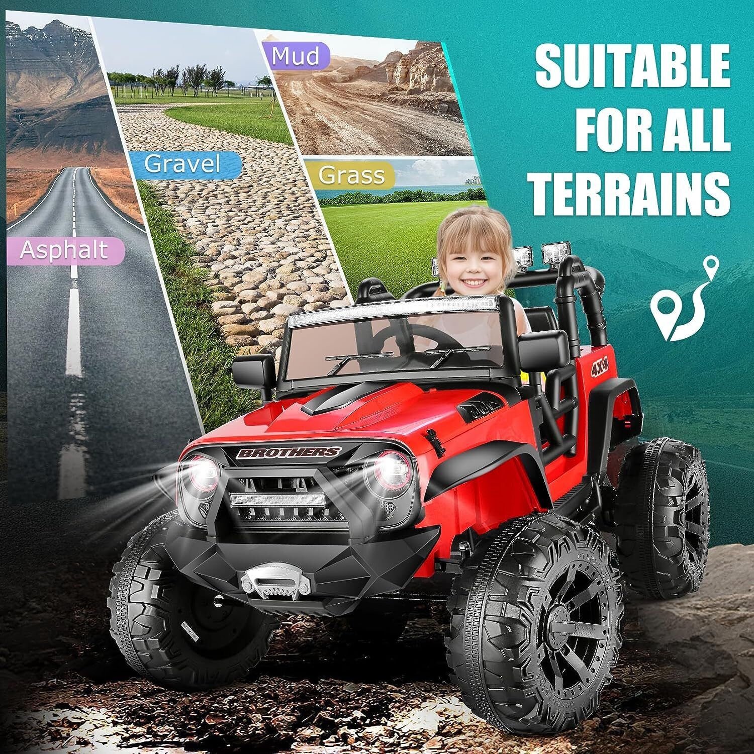 Remote Control Lamborghini Electric Car for Kids - 24/12V Ride-On Truck