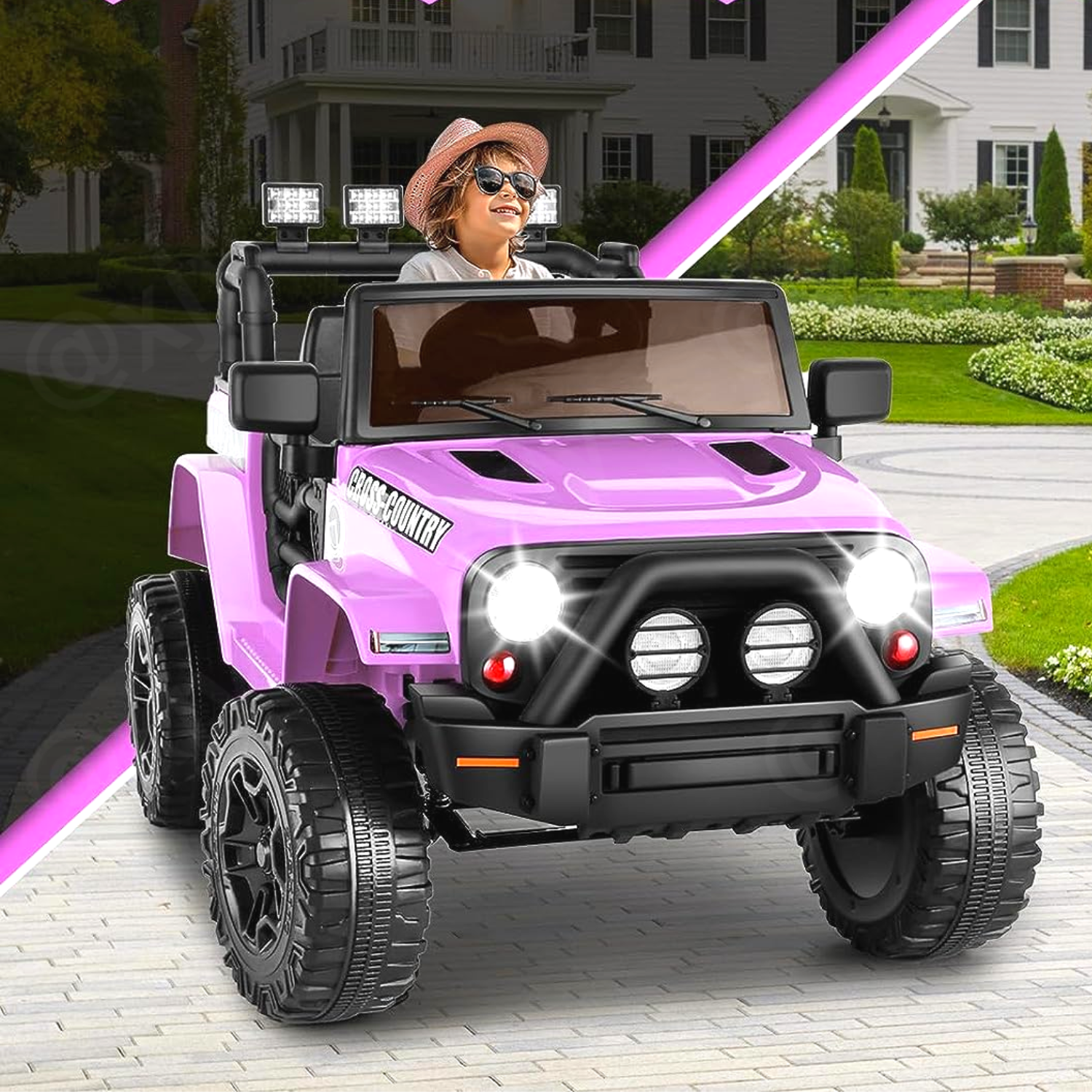 Remote Control Lamborghini Electric Car for Kids - 24/12V Ride-On Truck