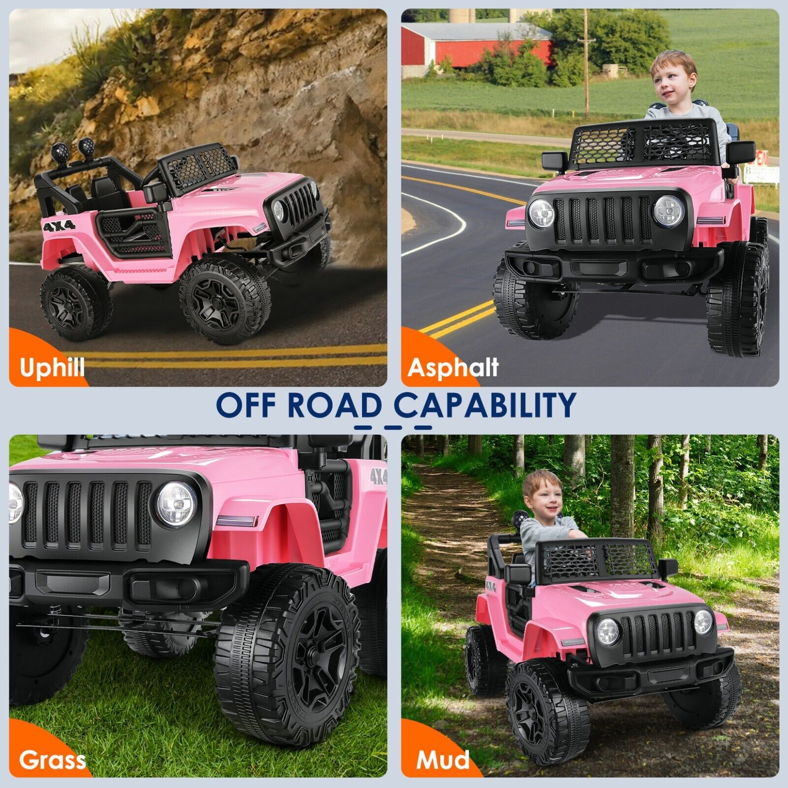 Kid Ride on Toy Car with Remote Control - Electric Truck for Children, Perfect Gift!