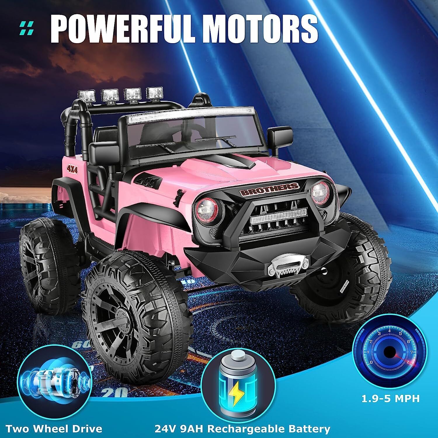 Kids Ride-On Lamborghini Electric Car with Remote Control - 24/12V