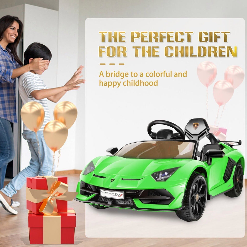 Electric Lamborghini Ride On Car for Kids with Remote Control and MP3 Player - Perfect Gift for Children (12V, 7AH)