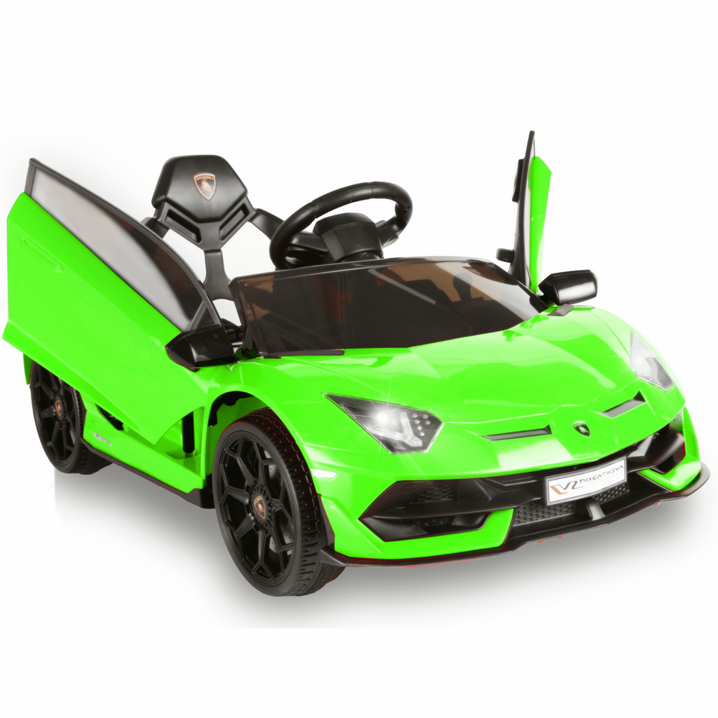 Electric Lamborghini Ride-On Car for Kids with Remote Control, MP3 Player, and 3-Speed Options