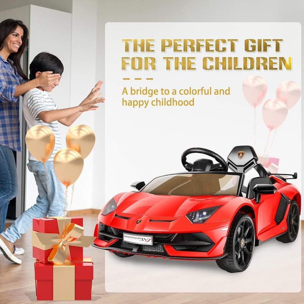 12V Licensed Lamborghini Electric Ride On Car for Kids with Remote Control and MP3 Player