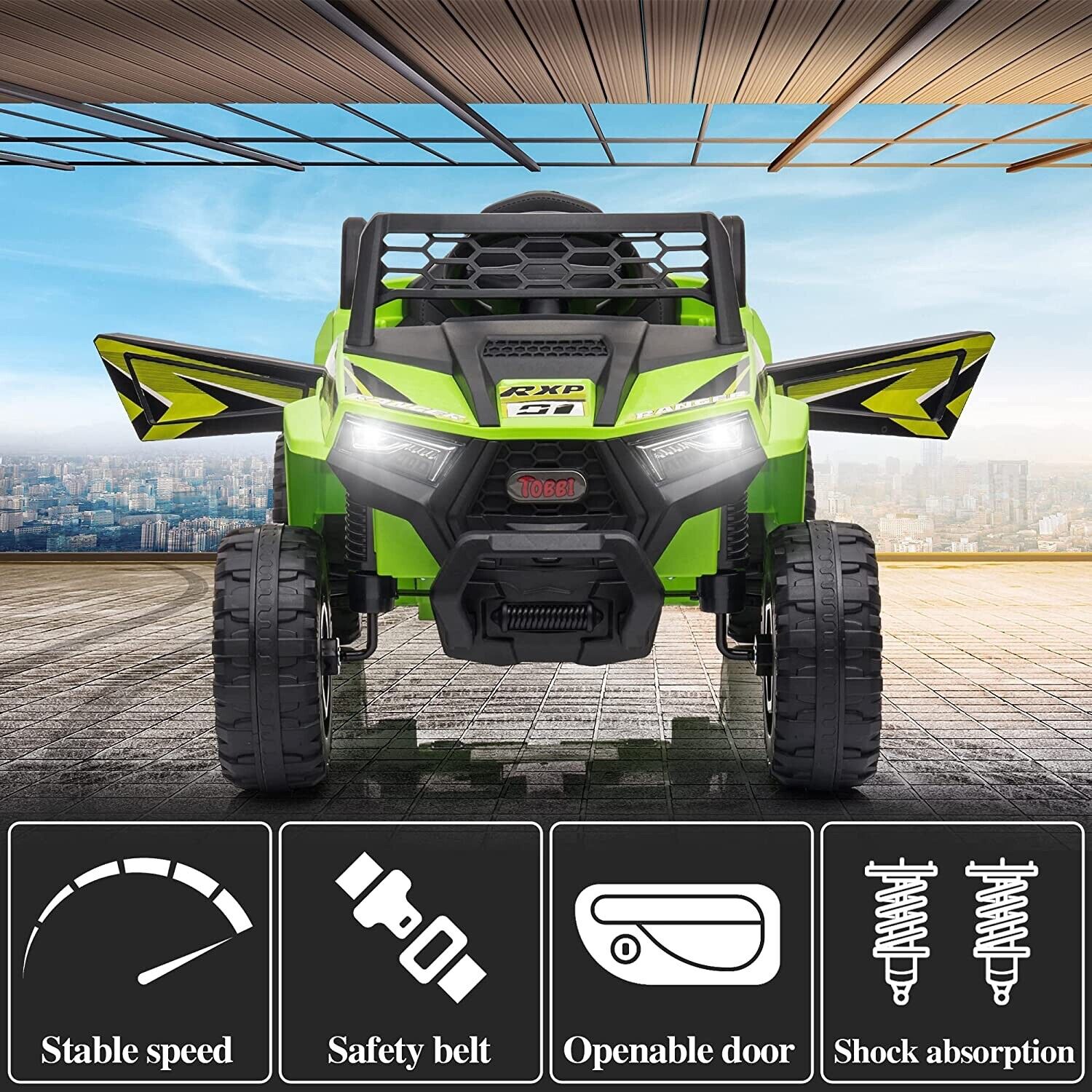 Electric Off-Road UTV Truck for Kids: 12V Ride-On with Forward and Reverse Function
