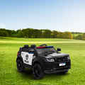 Electric Police SUV Ride-On Car for Kids with Remote Control and LED Lights