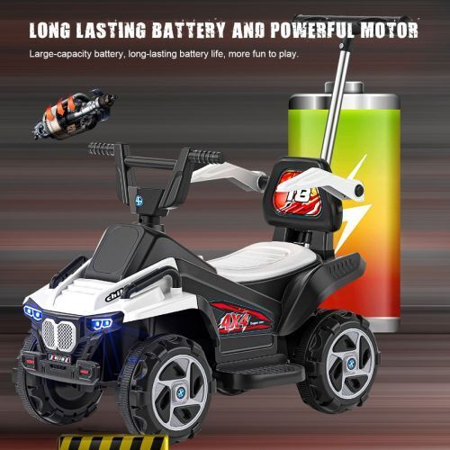Electric Quad Car Toy for Kids Ages 2-4 with 6V Battery and 4 Wheels