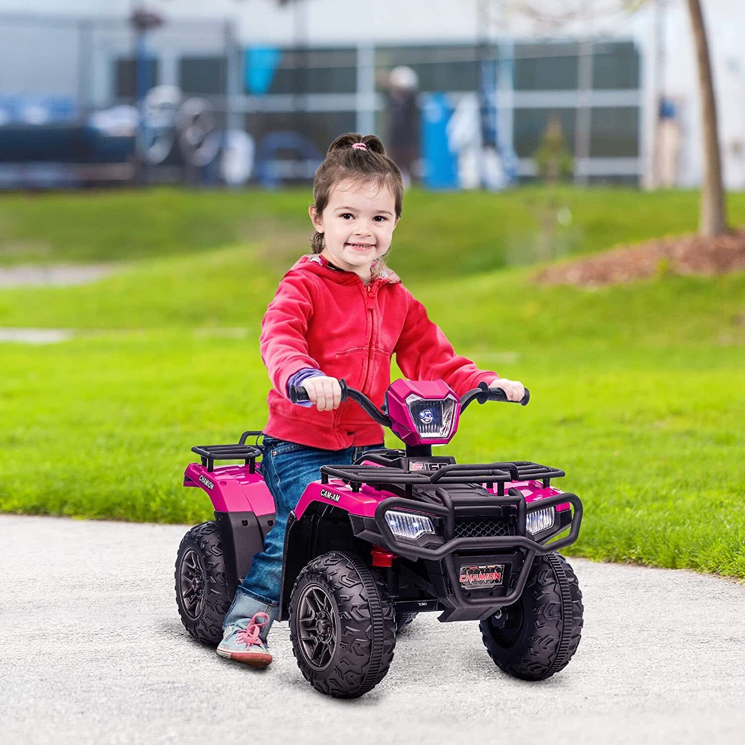 Electric Quad Ride-On Car for Kids with MP3 Music Player - 12V Battery Powered 4-Wheeler Truck
