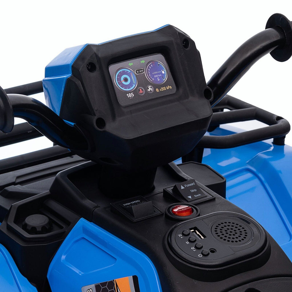12V Battery Powered Kids Quad ATV Toy with LED Headlights
