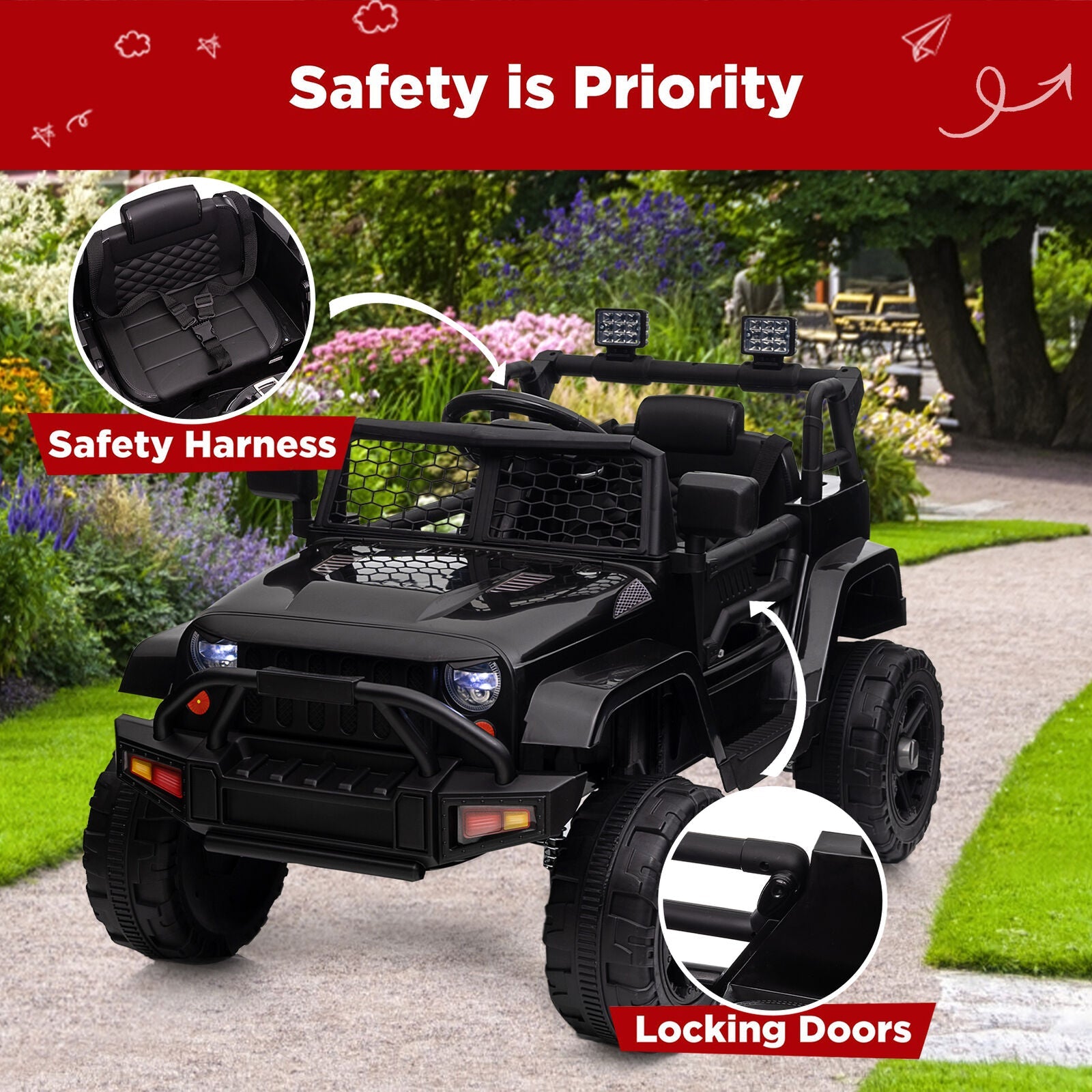Electric Ride-On Car for Kids Ages 3-8: The Perfect Toy Truck for Young Drivers!