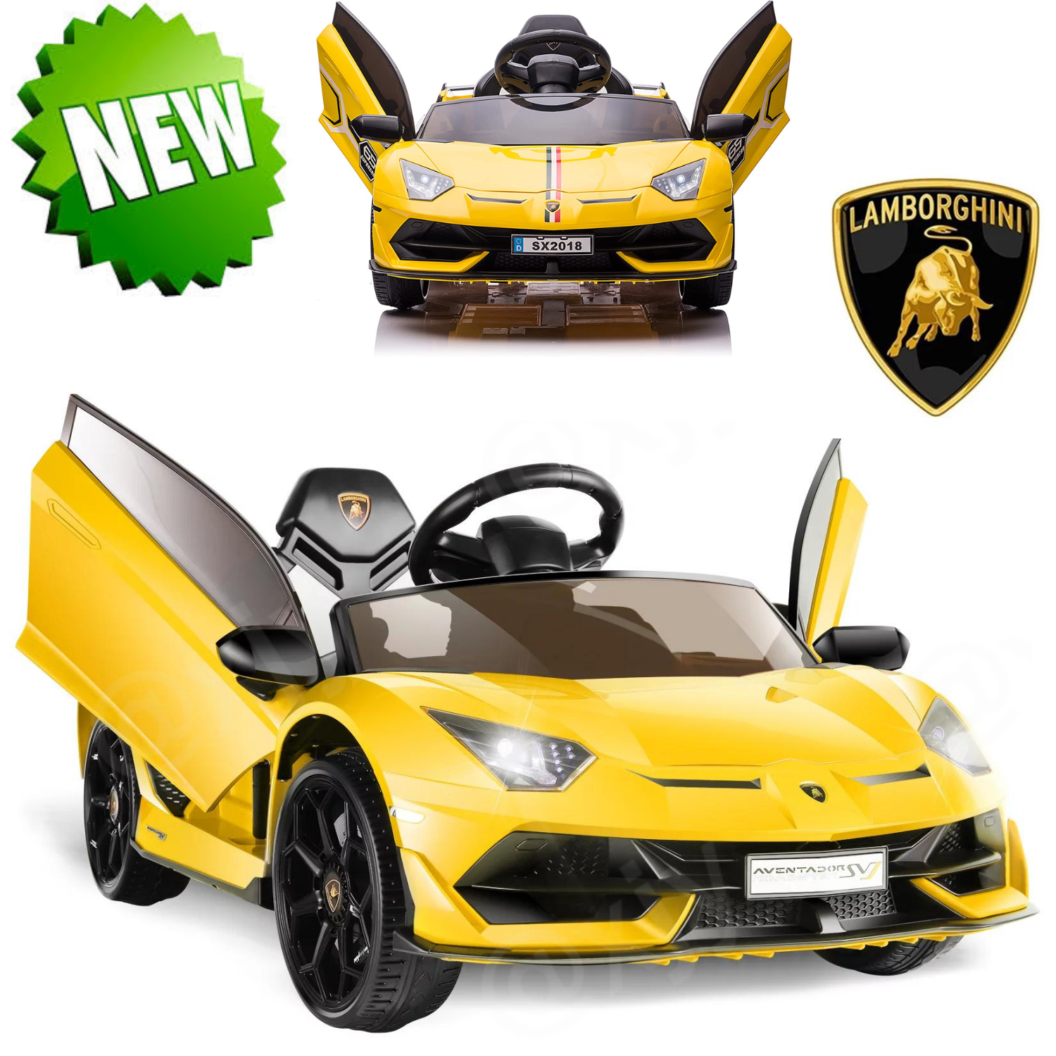 12V Lamborghini Electric Car Truck and Mercedes Benz G500 Ride-On Toy for Kids