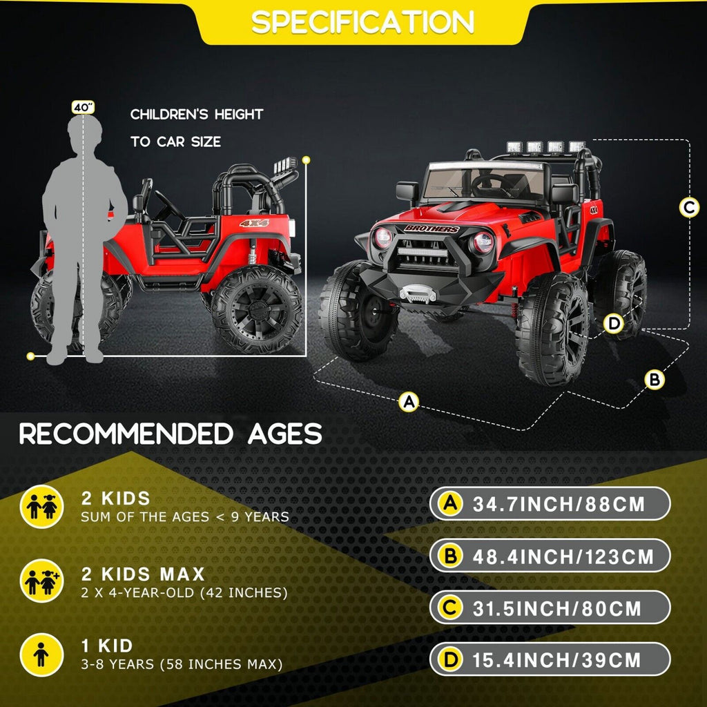 12V Electric Ride-On Car for Kids - Lamborghini & Mercedes Benz G500 Models