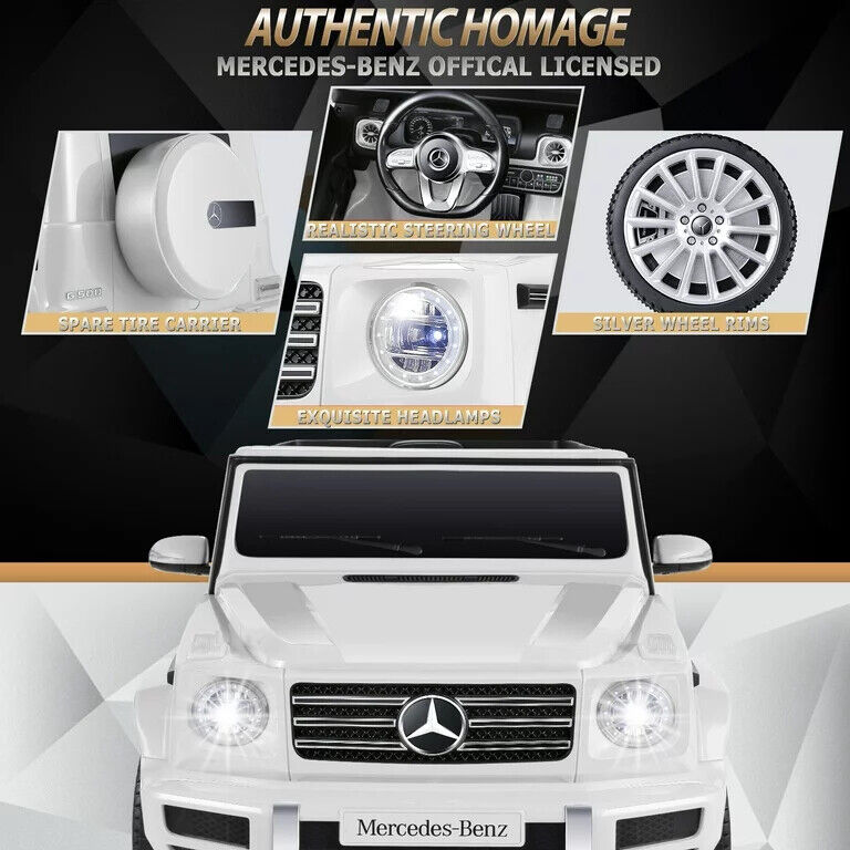 12V Electric Ride-On Car for Kids - Lamborghini & Mercedes Benz G500 Models