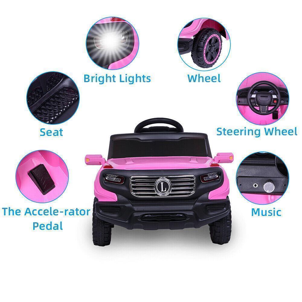 Electric Ride-On Car for Kids with Adjustable Seat and Remote Control - 4 Wheel Power Toy