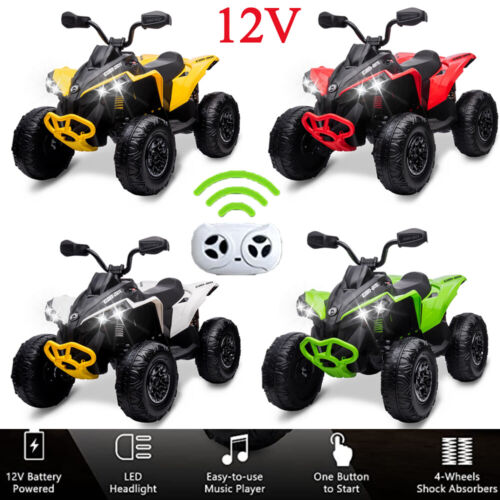 Electric Ride-On Car for Kids with LED Lights, Music, and Wide Seat - Perfect Gift for Playtime Fun!