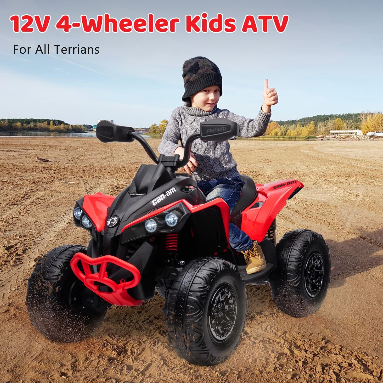 Electric Ride-On Car for Kids with LED Lights, Music, and Wide Seat - Perfect Gift for Playtime Fun!