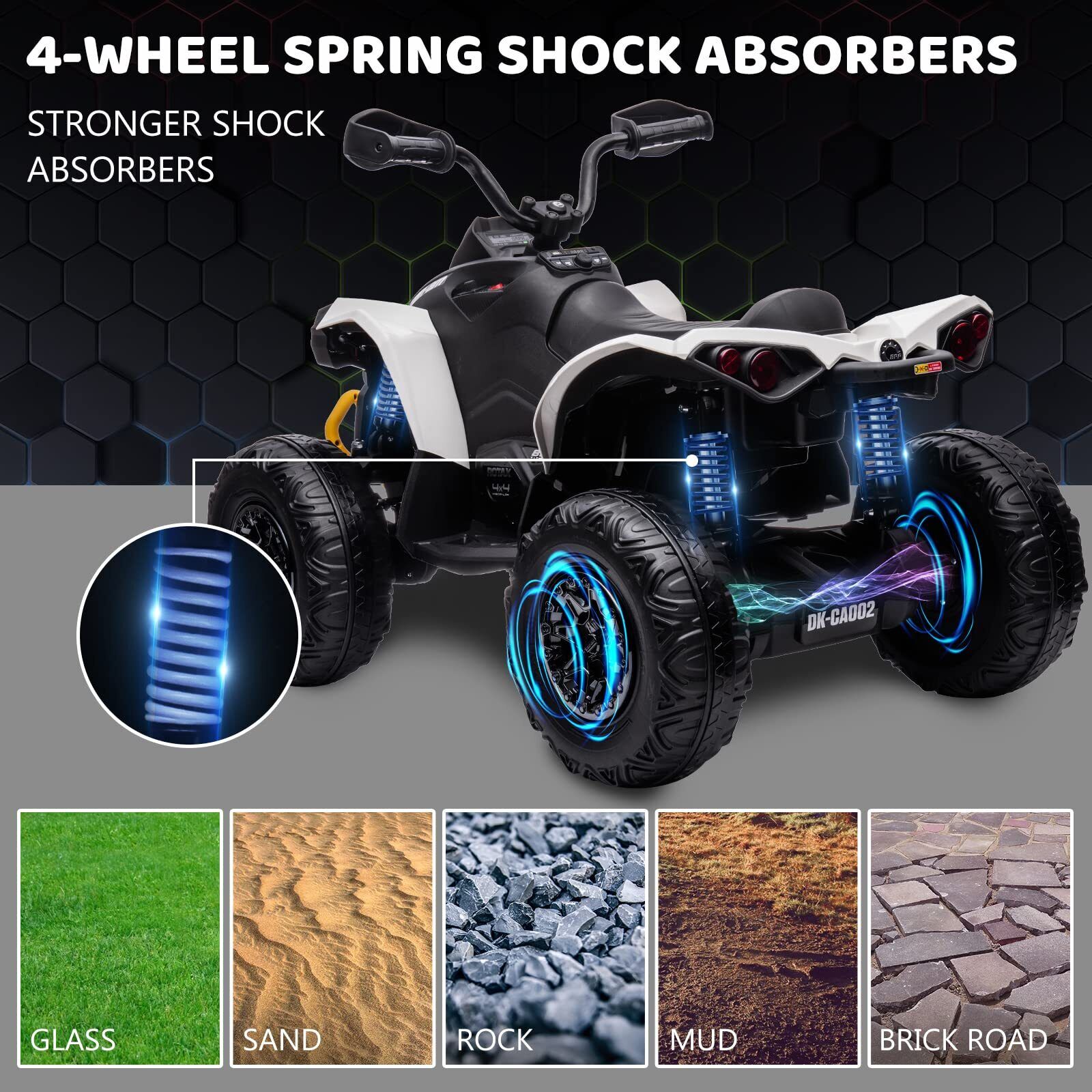 Electric Ride-On Car for Kids with LED Lights, Music, and Wide Seat - Perfect Gift for Playtime Fun!