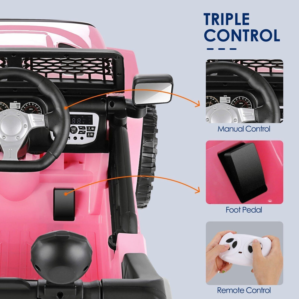 12V Kids Electric Ride-On Truck with Remote Control - US Version