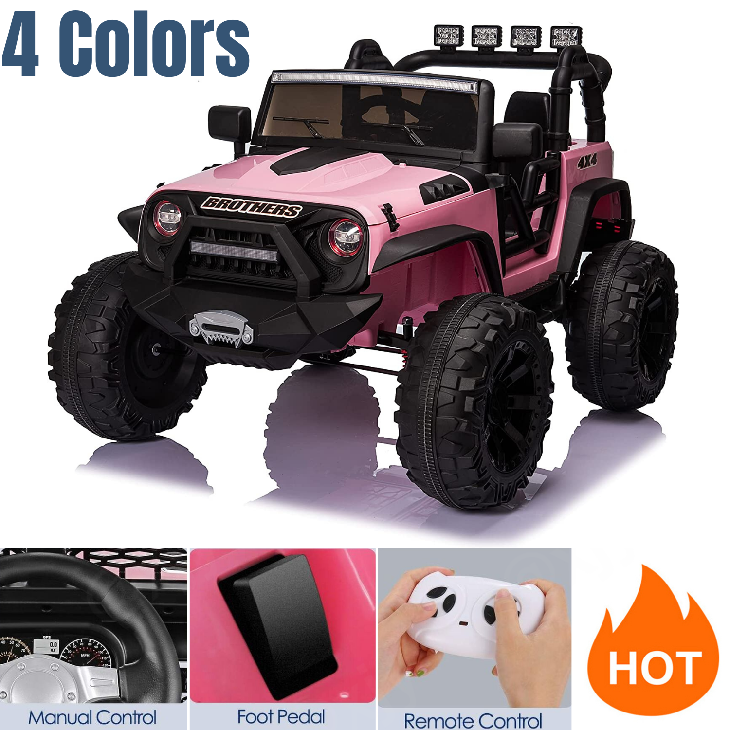 Electric Ride-On Car for Kids with Parental Remote Control, MP3 Player, and Gift Option