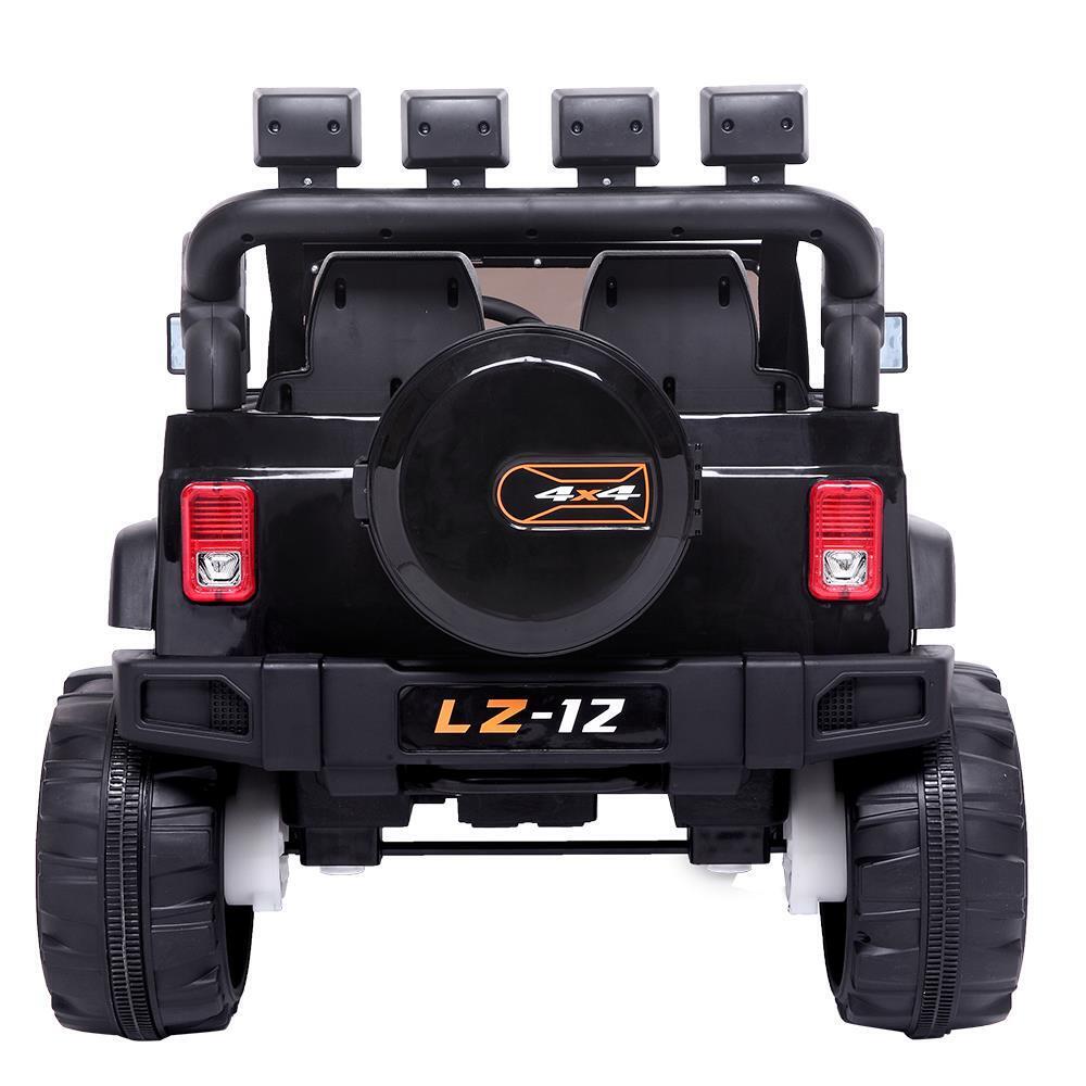 Electric Ride-On Car for Kids with Remote Control - 3 Speeds, 12V Battery, Black
