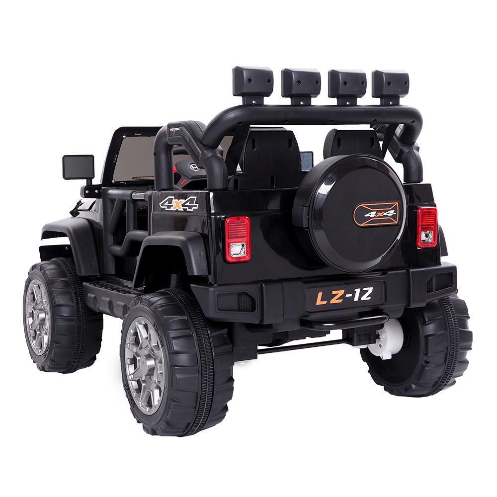 Electric Ride-On Car for Kids with Remote Control and 3 Speed Options - 12V, 7Ah, 4mph - Black