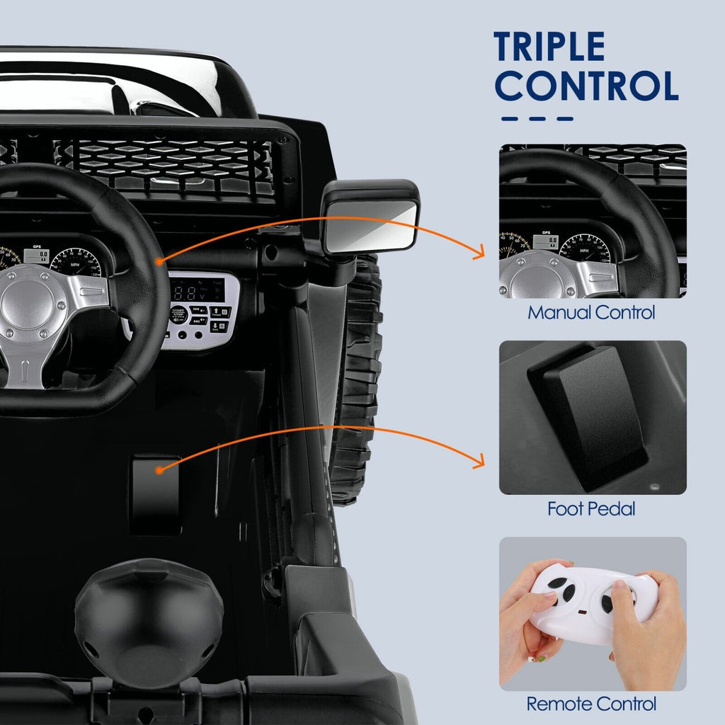 Electric Ride-On Car for Kids with Remote Control and MP3 Player - 12V Children's Truck Toy