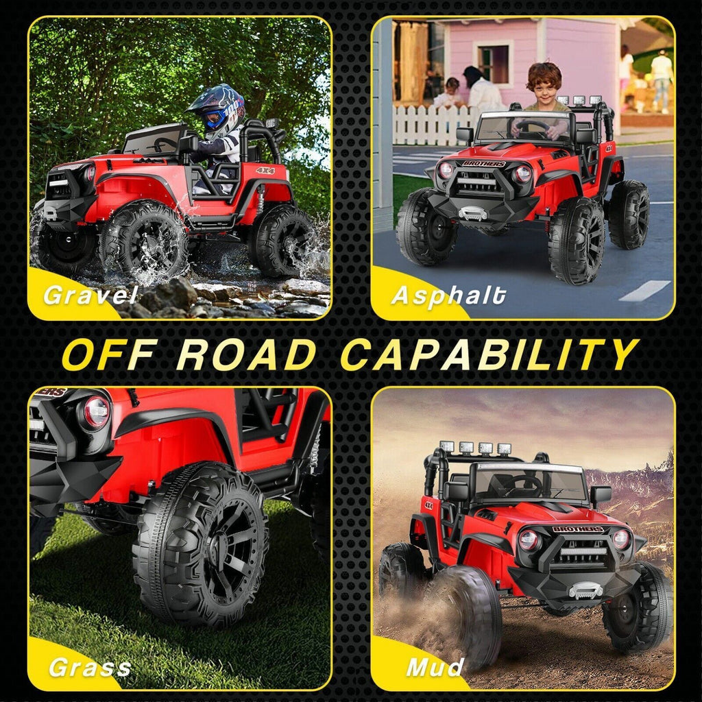 Electric Ride-On Car for Kids with Parental Remote Control, MP3 Player, and Gift Option - 24V Truck Toy