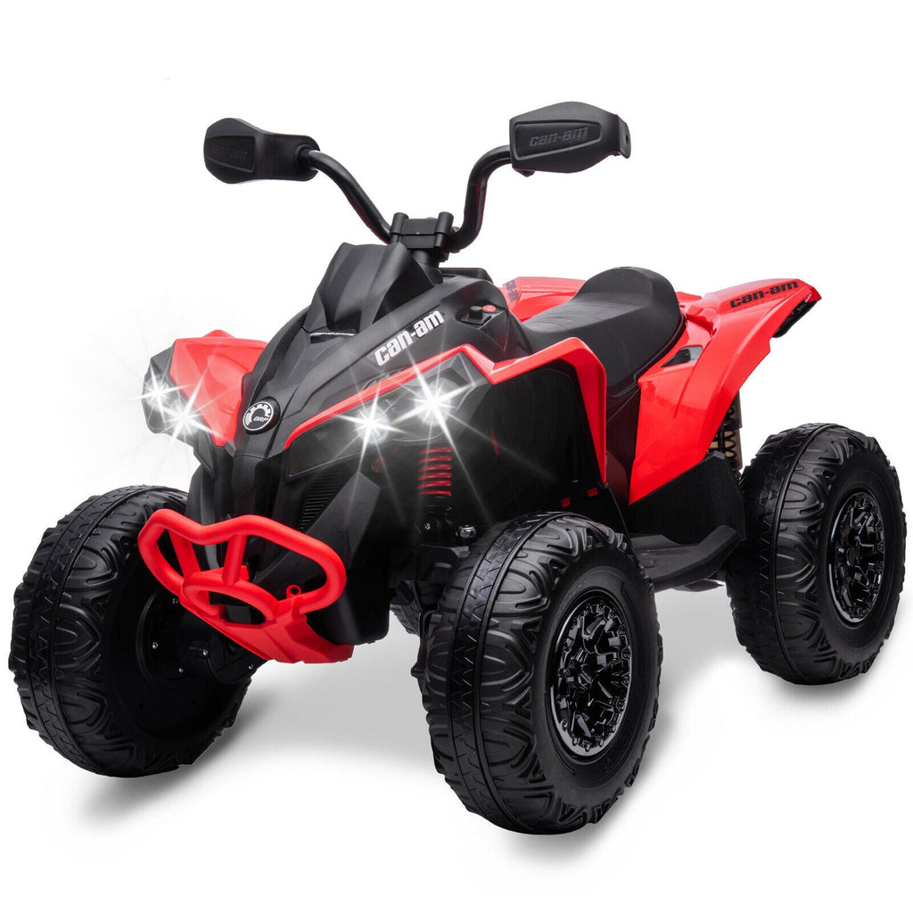 Electric Ride-On Car for Kids with Remote Control, LED Lights, and Music