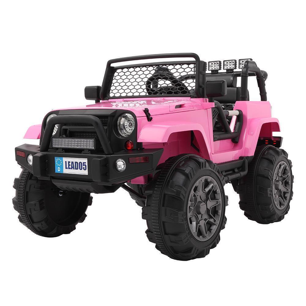 Electric Ride-On Car for Kids with Remote Control, Music, Lights, and Safety Features