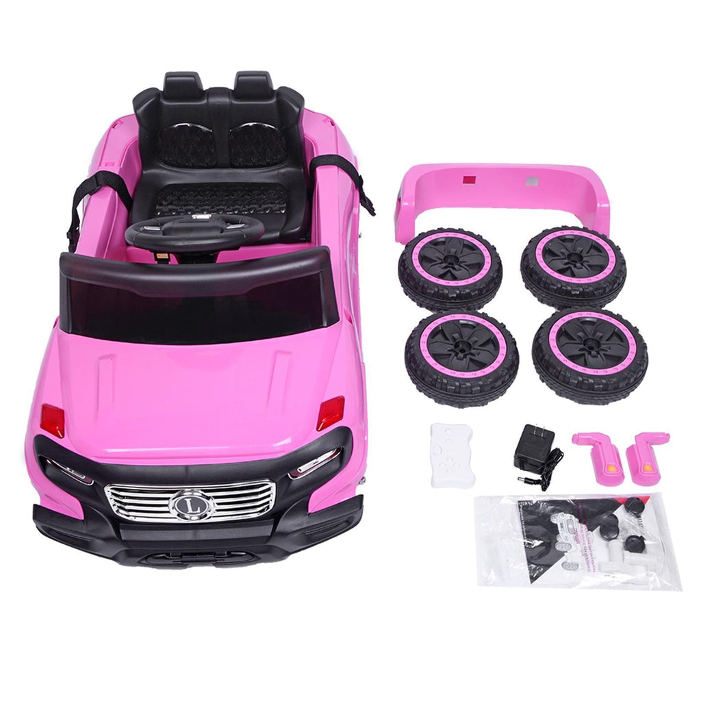 Electric Ride-On Car Truck for Kids with LED Lights and 6V Battery - Available in 4 Vibrant Colors!