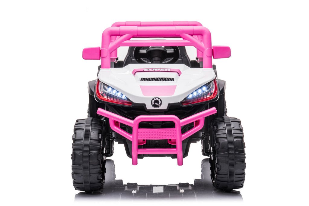 Electric Ride-On Car Truck for Kids with Remote Control, Music, and LED Lights - 12V One-Button Start
