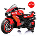 Electric Ride-On Motorcycle for Kids - 12V Rechargeable Battery, 2 Wheels