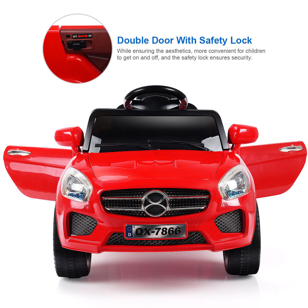 Electric Ride-On Sports Car Toy for Kids - Battery-Powered Coche De Juguete Para Montar