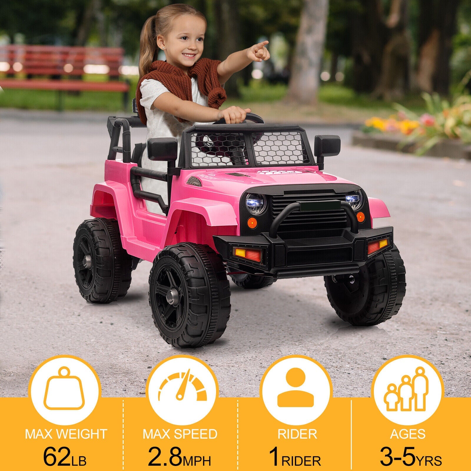 Electric Ride-On SUV for Kids Ages 3-8: The Perfect Adventure Vehicle!