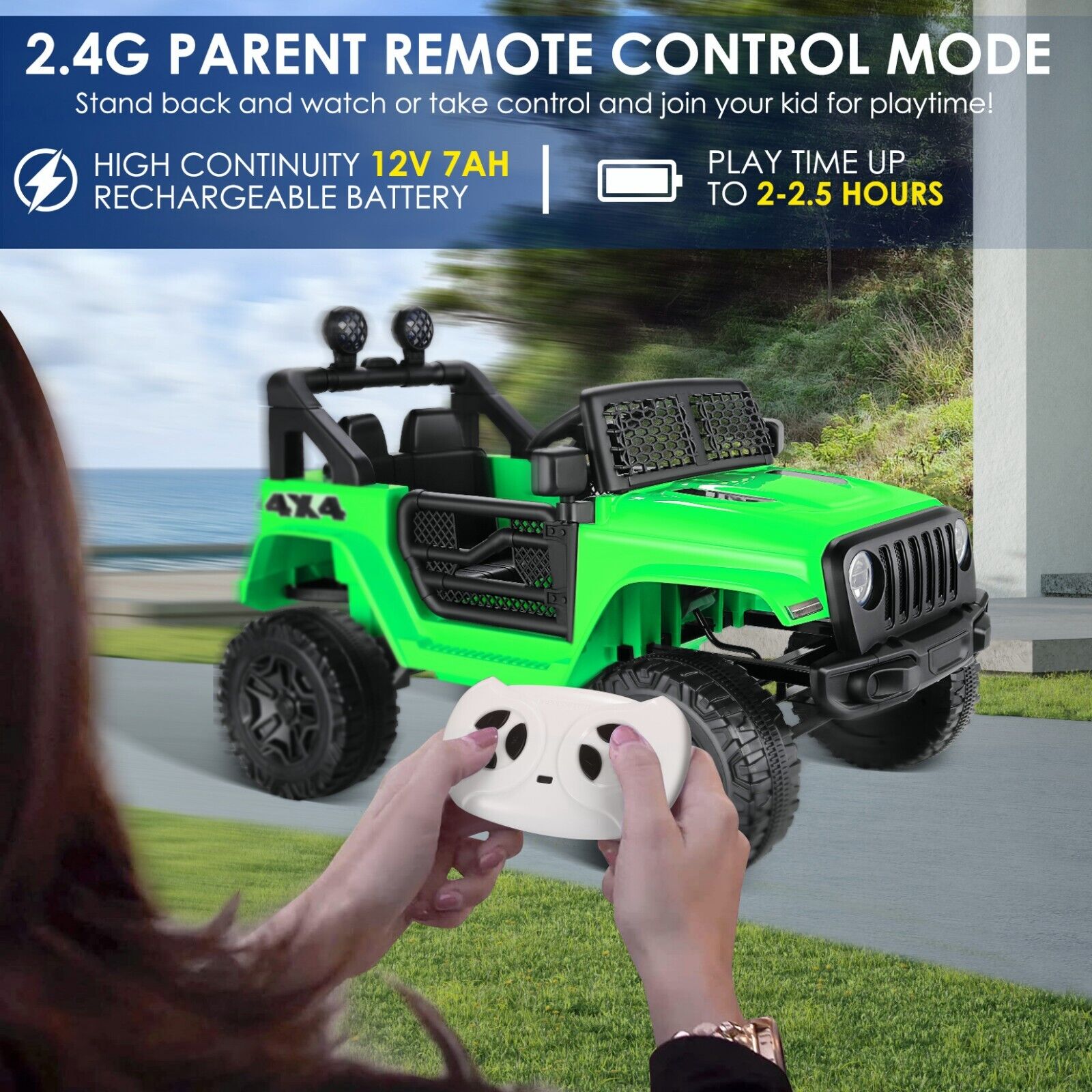 Remote Control Lamborghini Electric Ride-On Car for Kids 24/12V