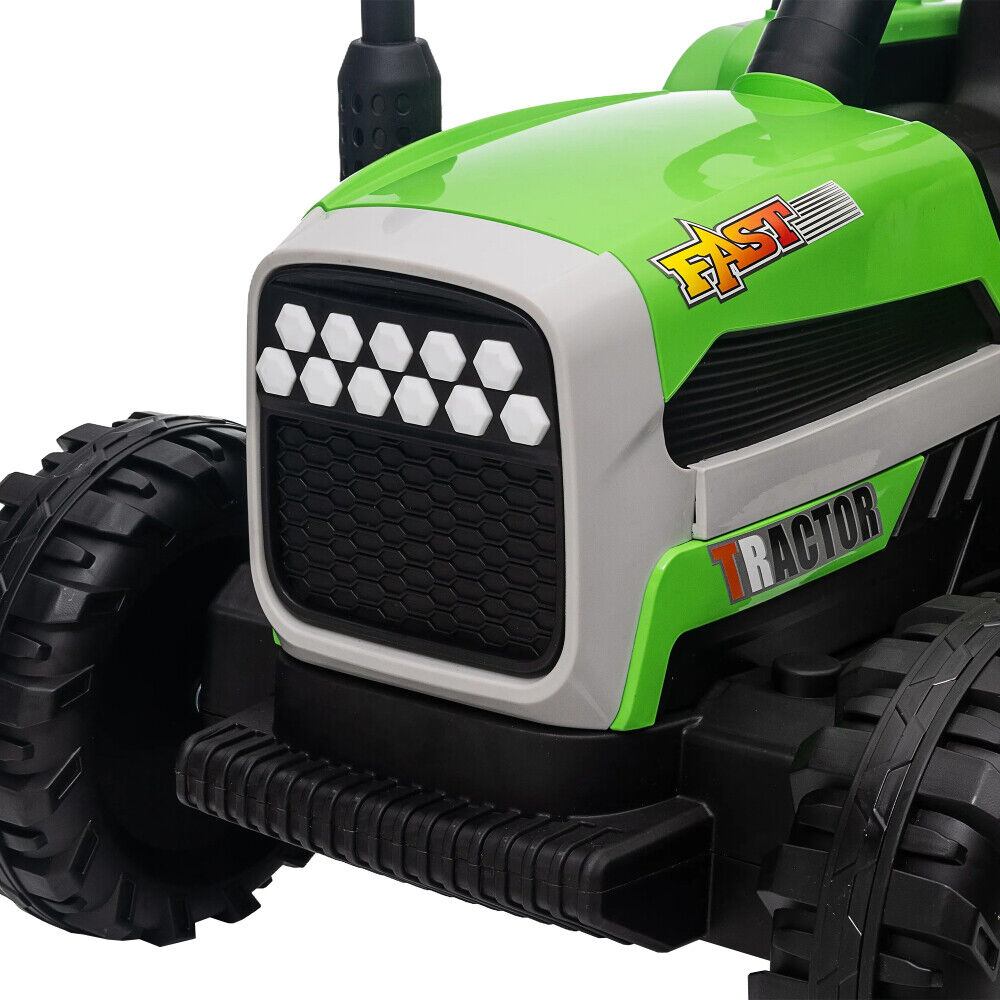 Electric Ride-On Tractor with Remote Control for Kids - 12V Battery Powered Toy Car