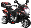 Electric Ride-On Trike with Music, Horn, and Headlights - Black