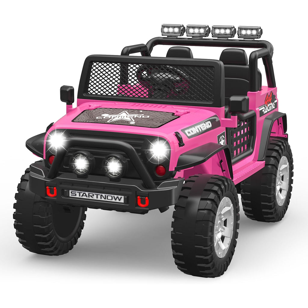 Bluetooth Remote Control 2-Seater Electric Ride On Jeep for Kids with USB Port