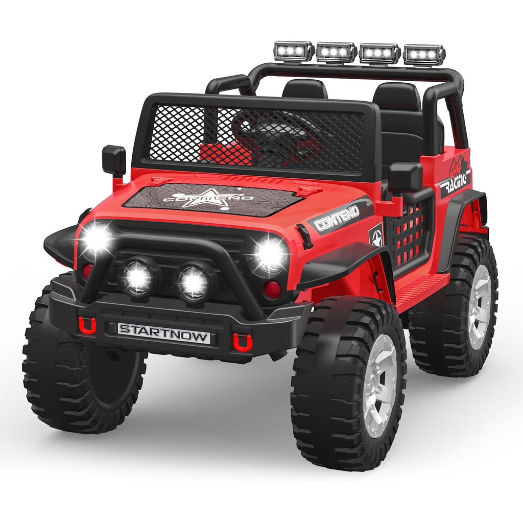 Bluetooth Remote Control 2-Seater Electric Ride On Jeep for Kids with USB Port