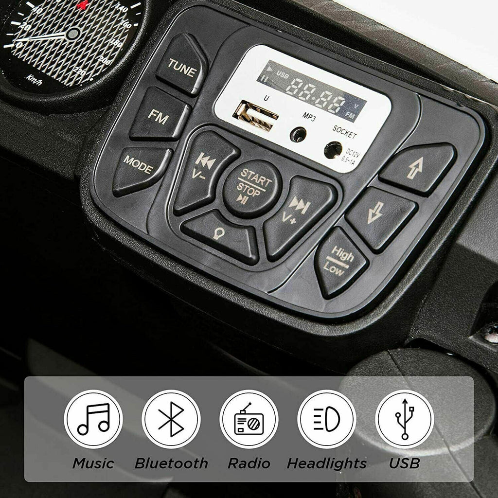 Electric Ride-On Truck for Kids with Remote Control, LED Lights, and Music