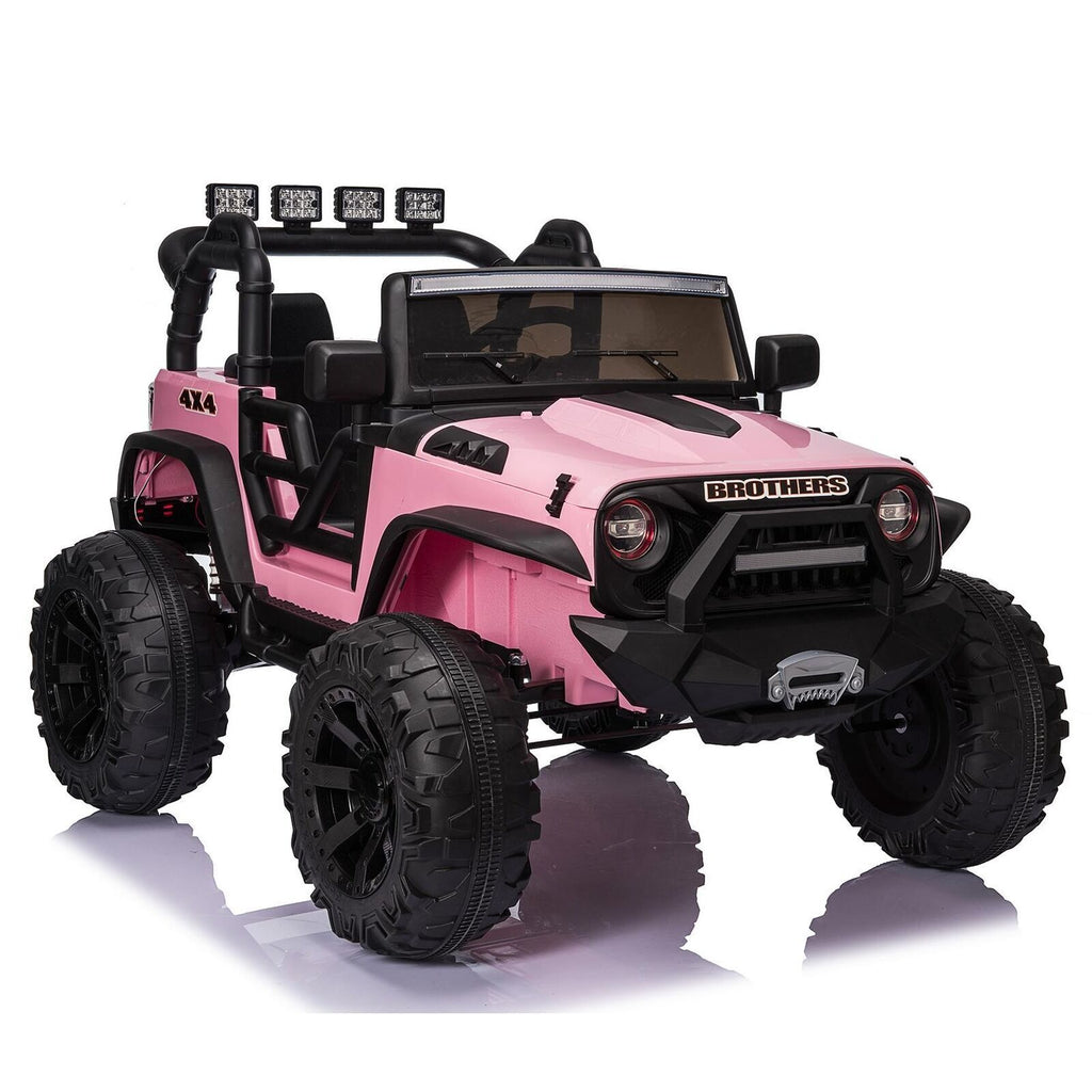 400W 2-Seater Electric Ride On Truck with RC, MP3, and LED - 3 Speed Options
